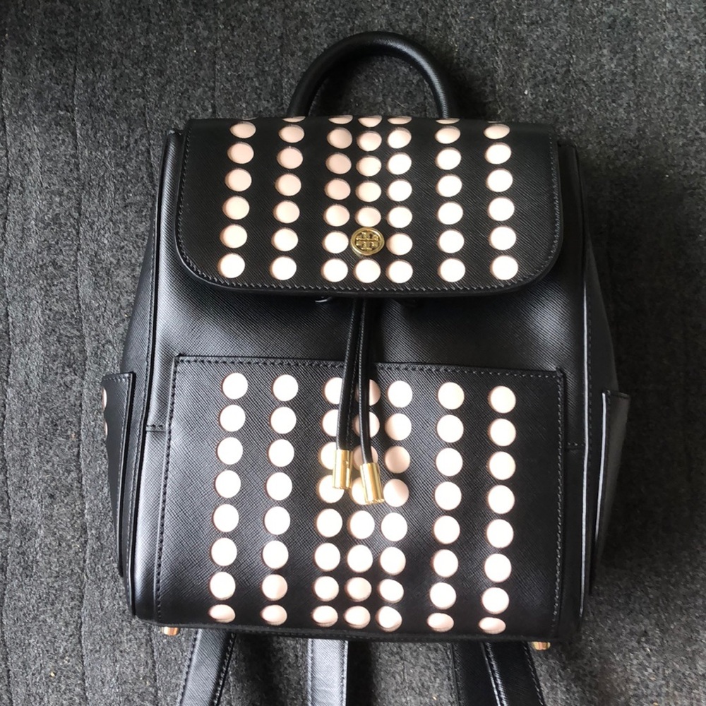 Tory Burch Black Lily Mini Backpack